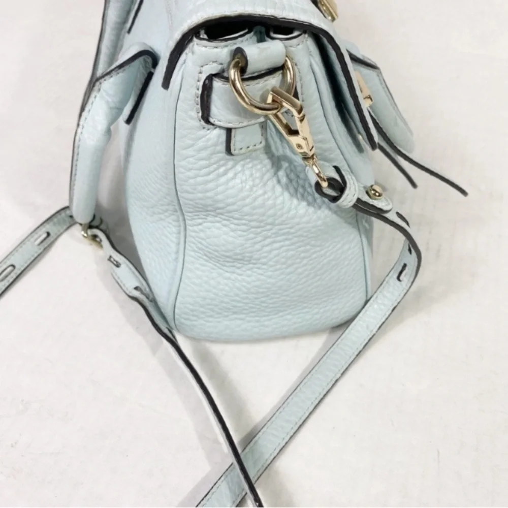 REBECCA MINKOFF Jules Satchel Light Blue